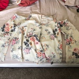 Off the shoulder floral top